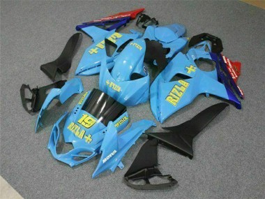 Carena Moto Suzuki GSXR 1000 2009-2016 - Blu Giallo Rizla 19 Rosso Fabbrica