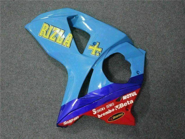 Carena Moto Suzuki GSXR 1000 2009-2016 - Blu Giallo Rizla 19 Rosso