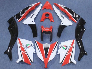 Carena Moto Yamaha TMAX530 2012-2014 - Rosso Bianco Nero Fabbrica