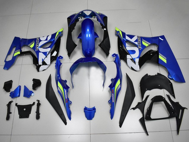 Carena Moto Suzuki GSXR 1000 2017-2024 - Blu Bianco Verde