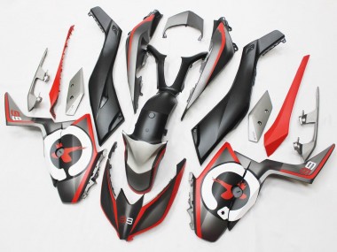 Carena Moto Yamaha XMAX300 2017-2021 - Nero Opaco Rosso Grigio 99 Fabbrica