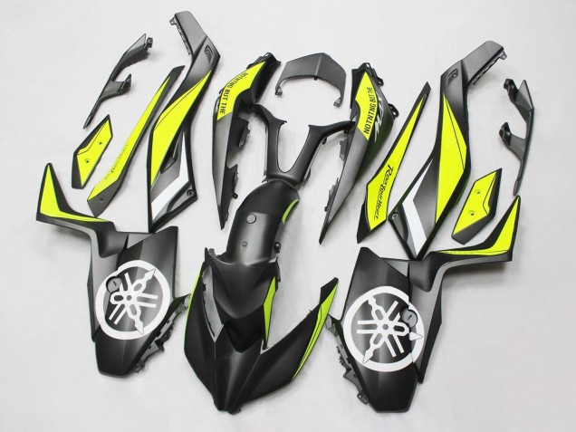 Carena Moto Yamaha XMAX300 2017-2021 - Nero Giallo Bianco