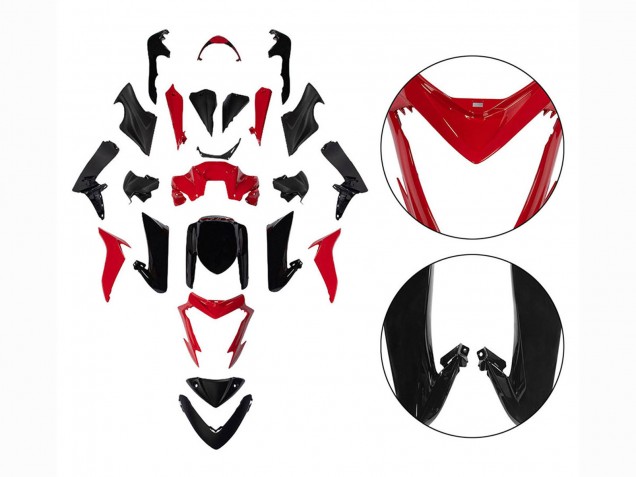 Carena Moto Suzuki GSX-S 1000 2015-2020 - Nero Rosso
