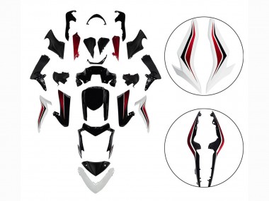 Carena Moto Suzuki GSX-S 1000 2015-2020 - Nero Rosso Bianco Fabbrica