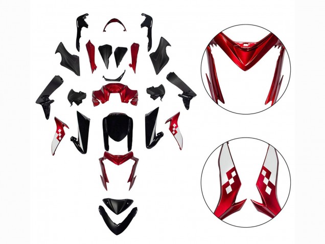 Carena Moto Suzuki GSX-S 1000 2015-2020 - Rosso Nero