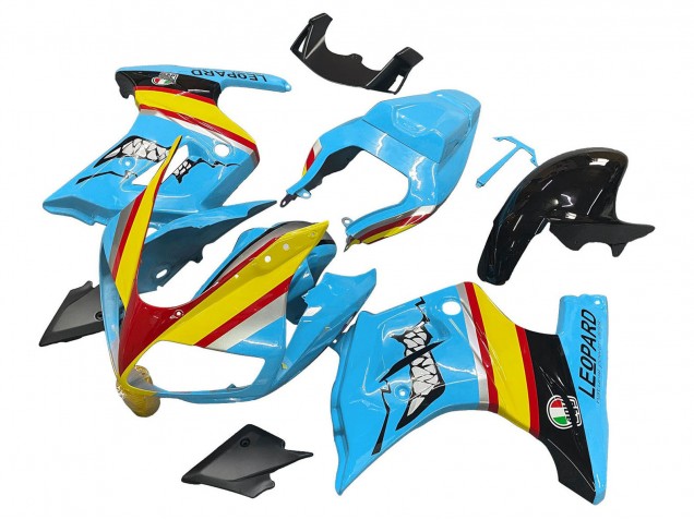 Carena Moto Suzuki SV650 2003-2013 - Blu Giallo Rosso Argento Squalo