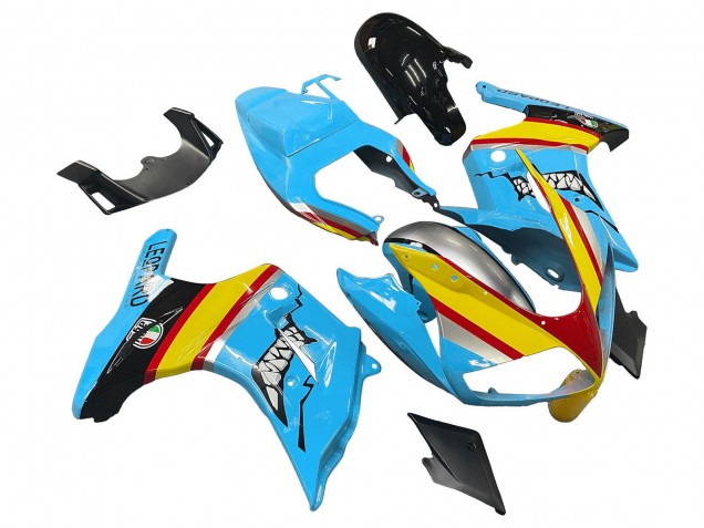 Carena Moto Suzuki SV650 2003-2013 - Blu Giallo Rosso Argento Squalo