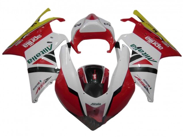 Carena Moto Aprilia RSV1000 2003-2006 - Bianco Rosso Verde Giallo Alitalia