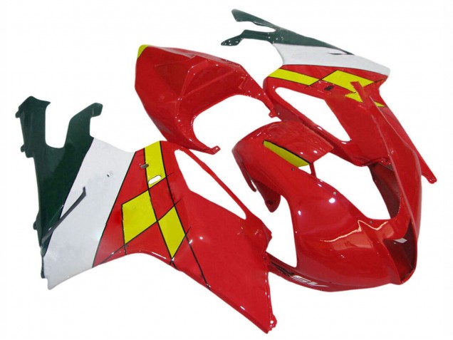 Carena Moto Aprilia RSV1000 2003-2006 - Rosso Giallo Bianco