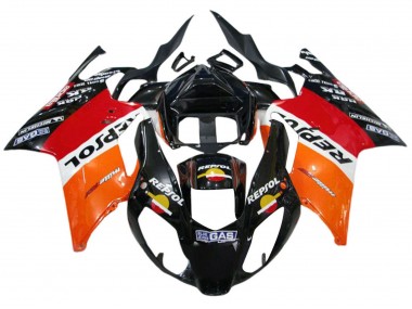 Carena Moto Aprilia RSV1000 2003-2006 - Arancia Bianco Rosso Nero Repsol Fabbrica