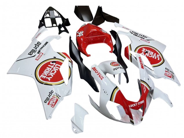 Carena Moto Aprilia RSV1000 2003-2006 - Bianco Rosso Lucky Strike Motul 34
