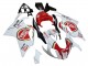 Carena Moto Aprilia RSV1000 2003-2006 - Bianco Rosso Lucky Strike Motul 34