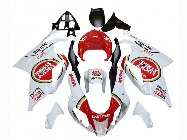 Carena Moto Aprilia RSV1000 2003-2006 - Bianco Rosso Lucky Strike Motul 34