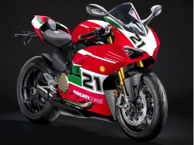 Carena Moto Ducati Panigale V2 2020-2024 - Bianco Rosso Verde Nero Opaco Corse 21 Fabbrica