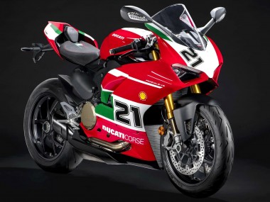 Carena Moto Ducati Panigale V2 2020-2024 - Bianco Rosso Verde Nero Opaco Corse 21 Fabbrica