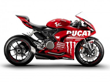 Carena Moto Ducati Panigale V2 2020-2024 - Rosso Nero Lucido Mostro Corse Fabbrica