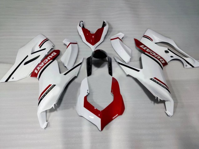 Carena Moto Ducati Panigale V2 2020-2024 - Bianco Rosso Nero Lucido