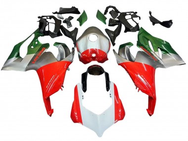 Carena Moto Ducati Panigale V2 2020-2024 - Argento Rosso Verde Fabbrica