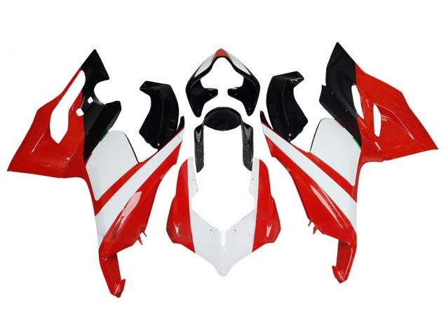 Carena Moto Ducati Panigale V2 2020-2024 - Bianco Rosso Nero Lucido