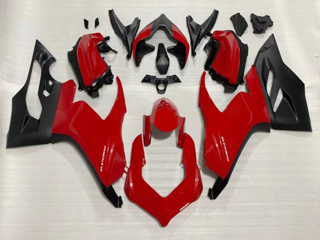 Carena Moto Ducati Panigale V2 2020-2024 - Rosso Nero Opaco