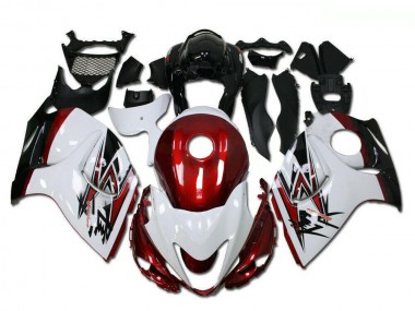 Carena Moto Suzuki GSXR 1300 Hayabusa 2008-2020 - Bianco Rosso Nero Fabbrica
