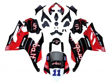 Carena Moto Ducati Panigale V4 V4S 2018-2019 - Rosso Nero Lucido Aruba 11 Fabbrica