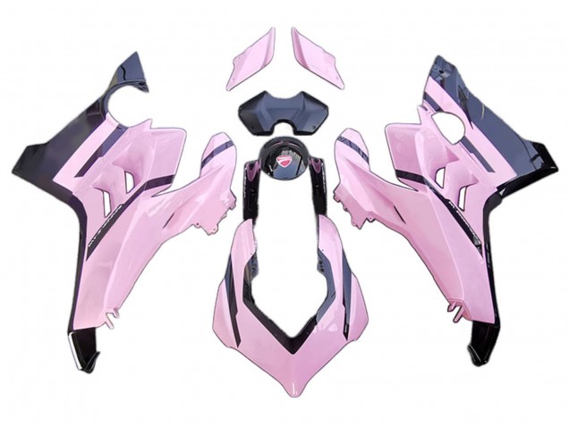 Carena Moto Ducati Panigale V4 V4S 2020-2021 - Rosa Nero Lucido