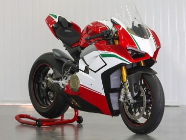 Carena Moto Ducati Panigale V4 V4S 2018-2019 - Bianco Rosso Verde Nero Lucido Fabbrica