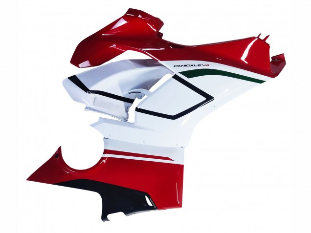 Carena Moto Ducati Panigale V4 V4S 2018-2019 - Bianco Rosso Verde Nero Lucido