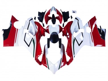 Carena Moto Ducati Panigale V4 V4S 2018-2019 - Bianco Rosso Verde Nero Lucido Fabbrica
