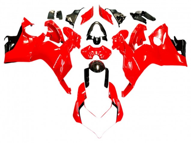 Carena Moto Ducati Panigale V4 V4S 2018-2019 - Bianco Rosso Nero Lucido