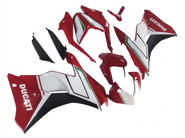 Carena Moto Ducati Supersport 939/939S 2017-2022 - Bianco Rosso Nero Verde