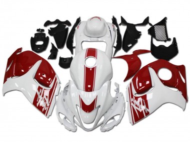 Carena Moto Suzuki GSXR 1300 Hayabusa 2008-2020 - Bianco Rosso Fabbrica
