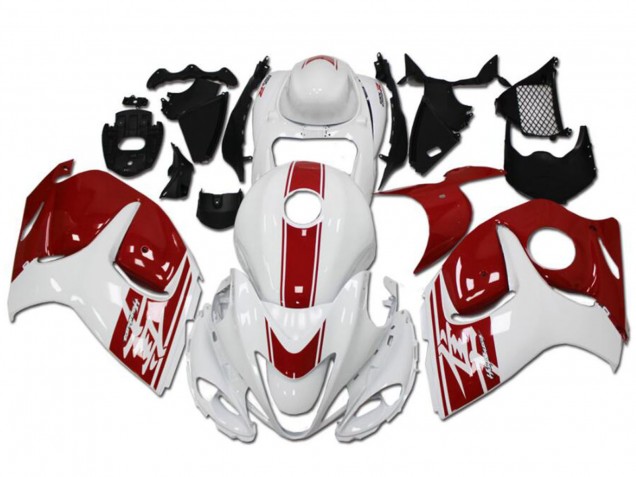 Carena Moto Suzuki GSXR 1300 Hayabusa 2008-2020 - Bianco Rosso