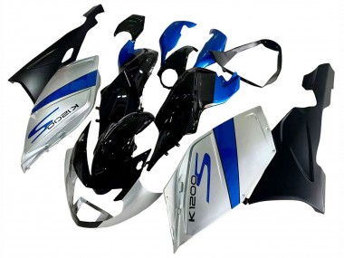 Kit Carena Moto ABS BMW K1200S 2005-2010 - Argento Blu Nero Fabbrica