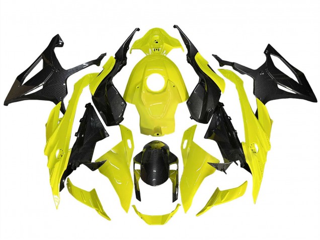 Carena Moto BMW S1000RR 2023-2024 - Giallo Nero Fibra di Carbonio