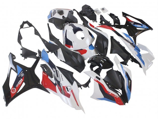 Carena Moto BMW S1000RR 2023-2024 - Bianco Blu Rosso Nero Opaco