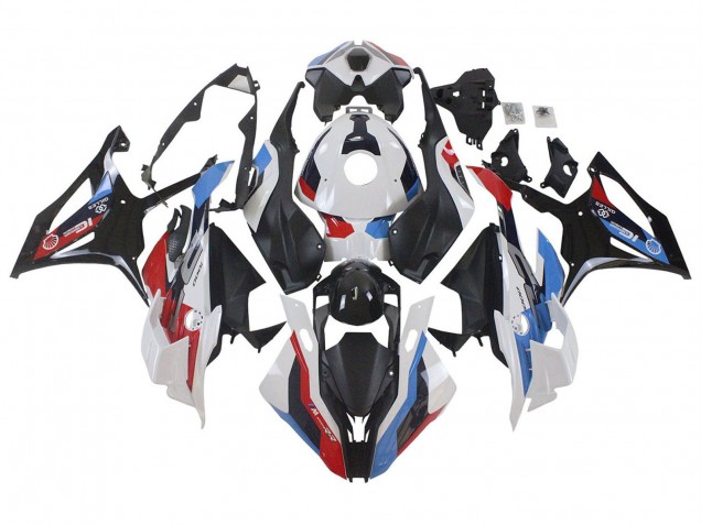 Carena Moto BMW S1000RR 2023-2024 - Bianco Blu Rosso Nero Opaco