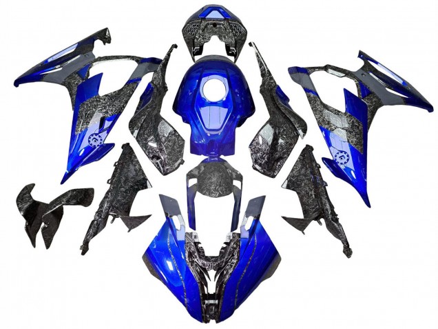 Carena Moto BMW S1000RR 2019-2022 - Blu Forgiato Fibra di Carbonio