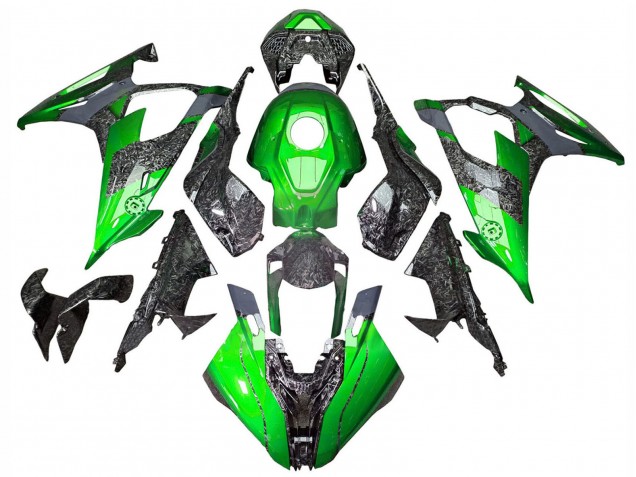 Carena Moto BMW S1000RR 2019-2022 - Verde Forgiato Fibra di Carbonio