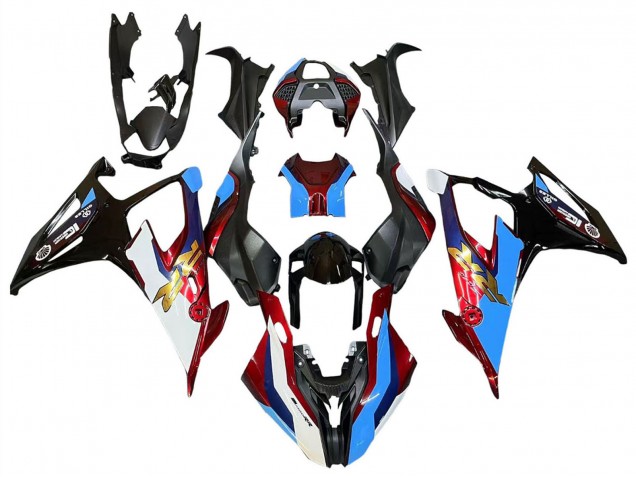 Carena Moto BMW S1000RR 2019-2022 - Nero Rosso Blu