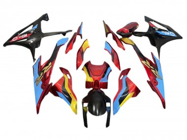 Carena Moto BMW S1000RR 2019-2022 - Azzurro Chiaro Rosso Oro Fabbrica