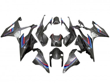 Carena Moto BMW S1000RR 2019-2022 - Nero Blu Rosso Fibra di Carbonio Fabbrica