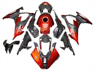 Carena Moto BMW S1000RR 2019-2022 - Arancione Scuro Forgiato Fibra di Carbonio Fabbrica