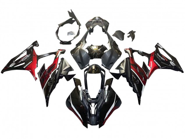 Carena Moto BMW S1000RR 2019-2022 - Nero Rosso Scuro