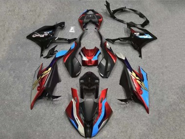 Kit Carena Moto BMW S1000RR 2019-2022 - Bianco Blu Rosso Nero Fabbrica