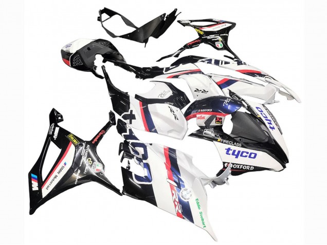 Carena Moto BMW S1000RR 2019-2022 - Bianco Nero Rosa Oxford