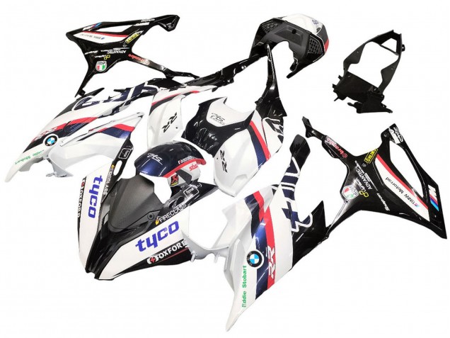Carena Moto BMW S1000RR 2019-2022 - Bianco Nero Rosa Oxford