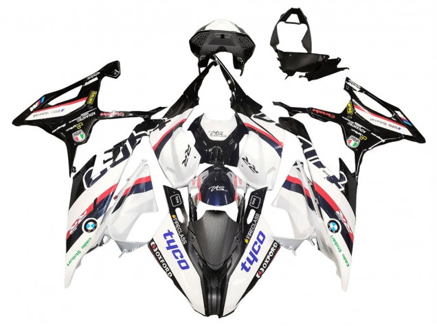 Carena Moto BMW S1000RR 2019-2022 - Bianco Nero Rosa Oxford