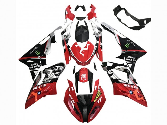 Carena Moto BMW S1000RR 2017-2018 - Bianco Rosso Nero Opaco Verde Mostro